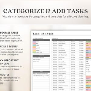 Google Sheets Excel Daily Weekly Work Schedule Template