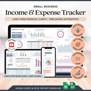 Bookkeeping Business Expenses Tracker Bookkeeping Tracker Spreadsheet Business Expenses Income And Expense Tracker Profit Loss Spreadsheets