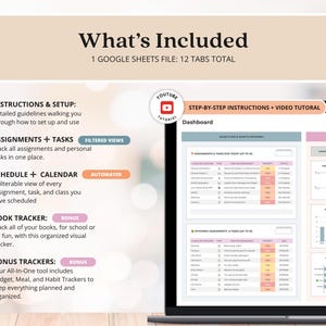 Planner Template ADHD Online Student Planner