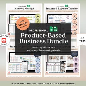 Etsy Small Business Bundle Bookkeeping Project Management Spreadsheet Inventory Tracker  Social Media Content Planner Google Sheets Excel