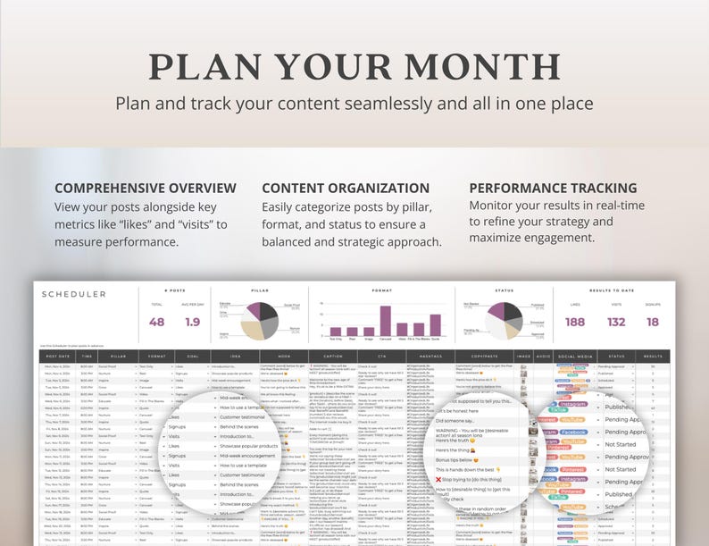 Digital Social Media Planner