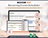Recurring Task Manager Excel Event Calendar Spreadsheet Google Sheets Calendar Organizer With Holidays Excel Event Management System