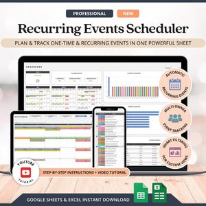 Recurring Task Manager Excel Event Calendar Spreadsheet Google Sheets Calendar Organizer With Holidays Excel Event Management System