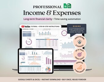 Bookkeeping Business Expenses Tracker Bookkeeping Tracker Spreadsheet Business Expenses Income And Expense Tracker Profit Loss Spreadsheets