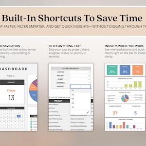 Multi Project Management Tracker Template for Small Business Client Tracker Google Sheets Gantt Chart Template Project Budget Kanban Board image 14