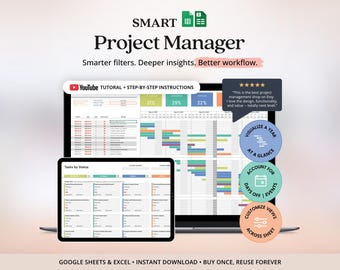 Projektledning Excel-mall Projektledare Uppgiftsmall Tidslinje Gantt-schema Excel för företag Uppgiftslista Mall Projektledare
