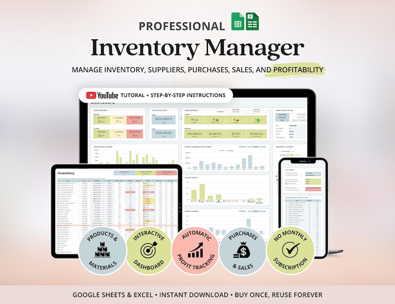 Inventory Spreadsheet Google Sheets Inventory Tracker