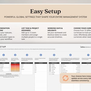 Multi Project Management Tracker Template for Small Business Client Tracker Google Sheets Gantt Chart Template Project Budget Kanban Board image 4