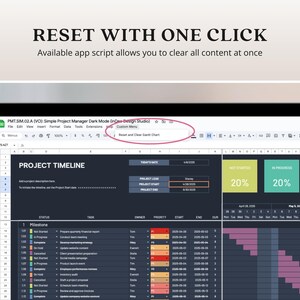Project Management Template Google Sheet Project Planner Small Business ...