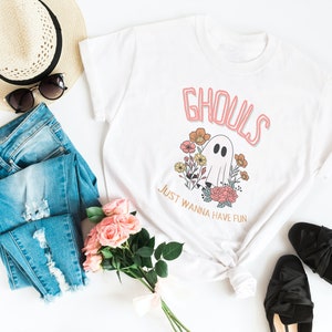 Ghouls Just Want to Have Fun Halloween Shirt, Ghost Halloween Shirt, Women&#39;s Ghoul Halloween Shirt, Women&#39;s Spooky Shirt, Women&#39;s Ghost Tee