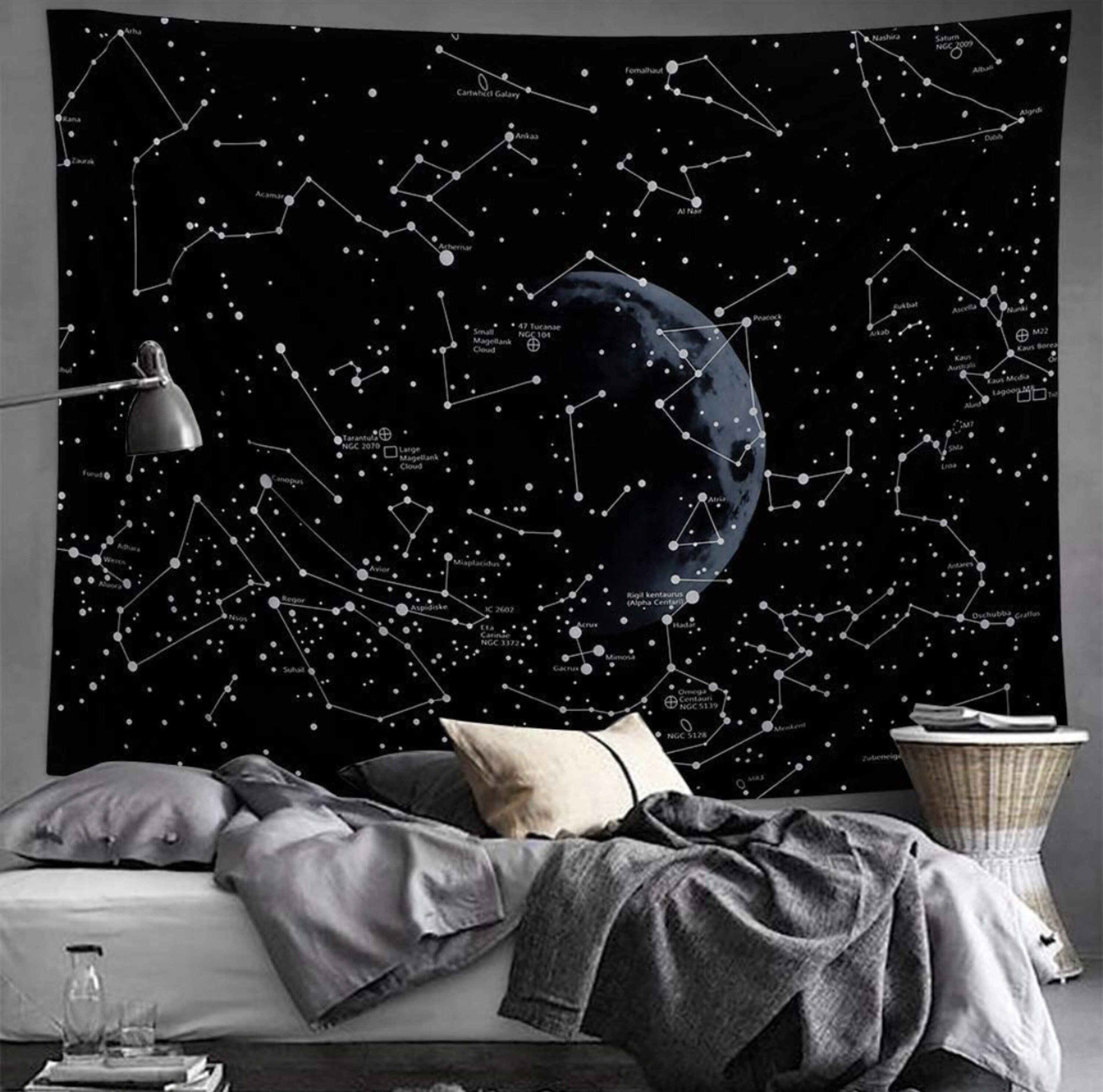 Moon constellation tapestry sale