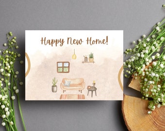 Regalo di inaugurazione della casa, biglietto fatto a mano, regalo in contanti | biglietto di auguri per il trasloco | nuova casa | regalo di inaugurazione della casa | regalo di inaugurazione