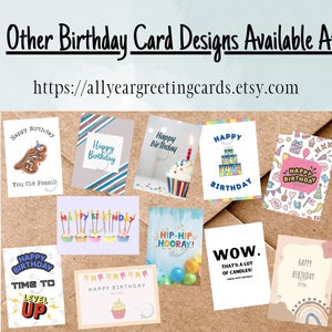 Printable Birthday Card Happy Birthday for Her Teen Kid Girl Instant ...