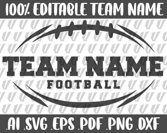 Football Team Shirt Design SVG DIY Download File Sports Athletic Cricut Silhouette Digital Cut File