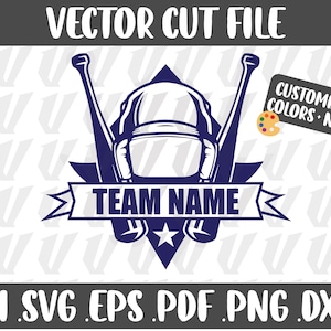 Baseball Helmet Logo SVG: DIY Sports Team Design (Digital Cut File)
