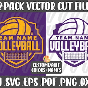 Volleyball Badge Team Shirt Design SVG DIY Download File Sports Athletic Cricut Silhouette Digital Cut File