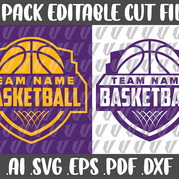 Basketball Badge Team Shirt Design SVG DIY Download File Sports Athletic Cricut Silhouette Digital Cut File