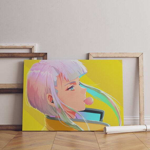 Cyberpunk Edgerunners - Lucy neon light  Canvas Print for Sale by