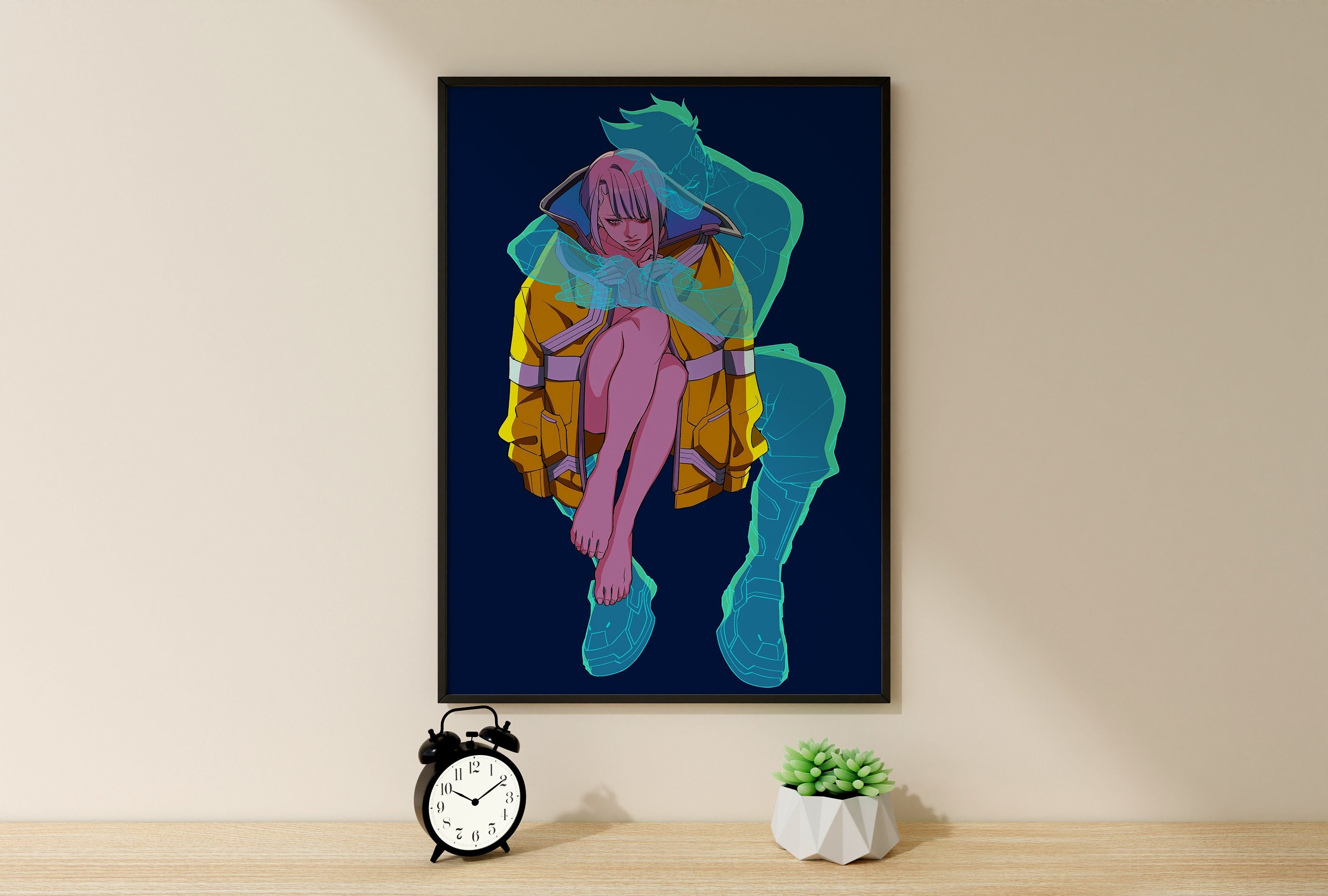 Cyberpunk: Edgerunners Anime David Home Decor Painting Living Poster (42x30  cm)