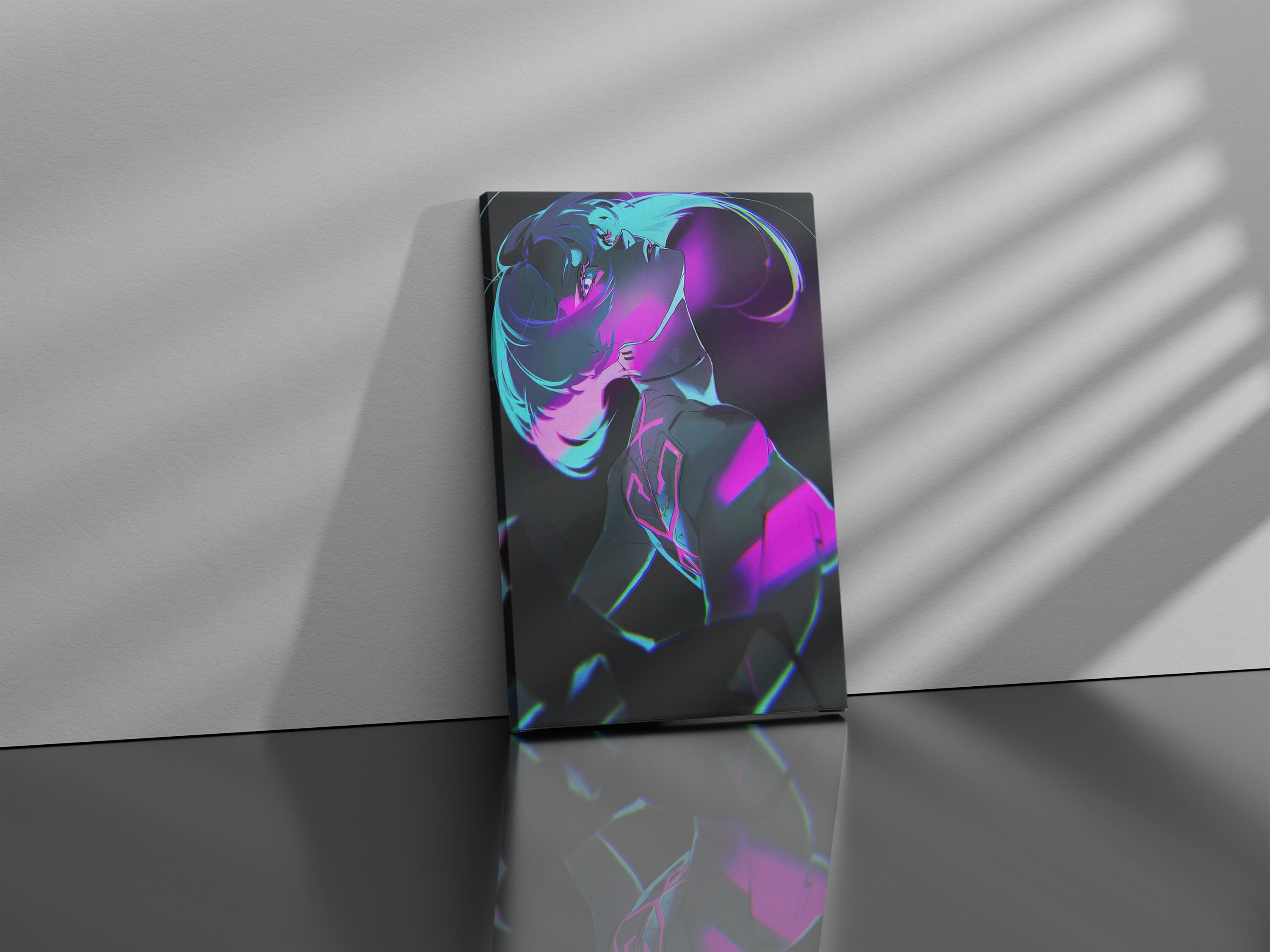 Cyberpunk Edgerunners - Lucy neon light  Canvas Print for Sale by