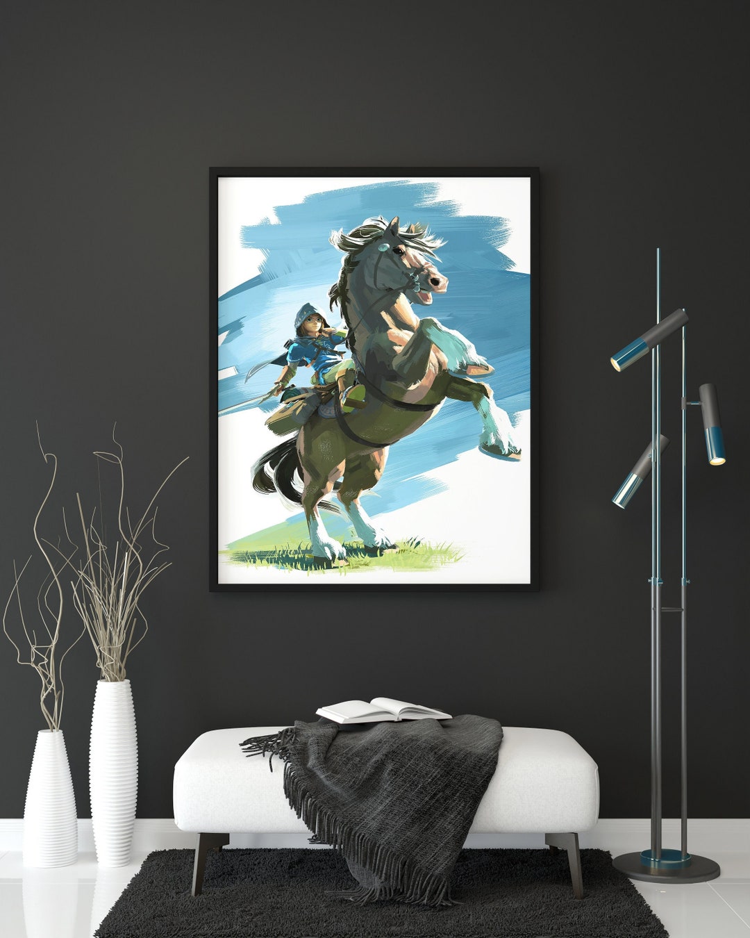 The Legend of Zelda Art Zelda Wall Art Gaming Room Decor Etsy