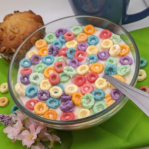 Fruity Loops Time Cereal 19oz Bowl fun Candle