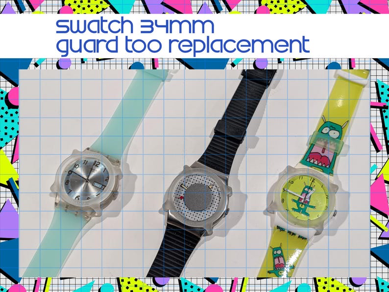 Swatch Guard Too 34mm Replacement [3D Printed] - Etsy