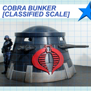 G.I. Joe | Cobra Bunker Battle Station - 1/12 Classified Scale | 3D Printed Kit