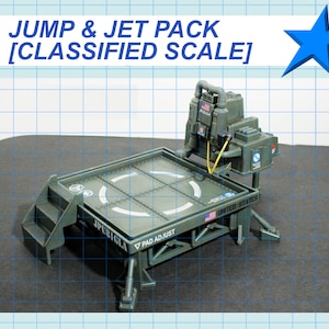 Piattaforma JUMP e Jet Pack G.I. Joe - Scala Classificata 1/12 / Kit Stampato in 3D