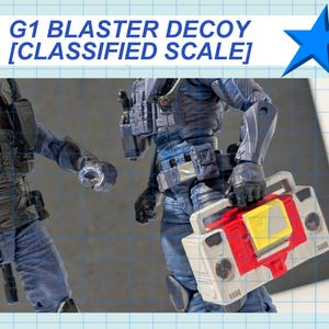 Transformers Blaster Decoy - Scala classificata 1/12 / Stampato in 3D