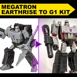 Transformers Earthrise Megatron to G1 Mod Kit