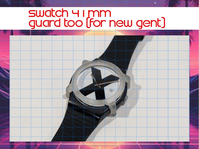 Swatch Guard Too 41mm New Gent 2010+ [3D Printed] - Etsy