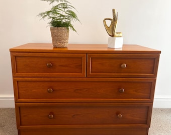 Vintage G Plan Teak Chest of Drawers – 1970s Danish MCM Storage Unit