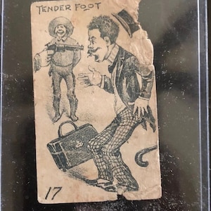 Ancienne carte publicitaire promotionnelle rare Globe Tobacco Co, 1898 - Objets éphémères de collection, publicité pour le tabac