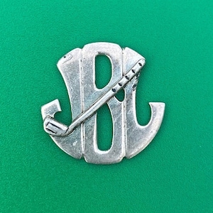 Vintage 1950s Leonore Doskow Sterling Silber Golf Ball Marker - Seltenes Sammler Geschenk
