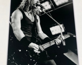 3 5x7 Matted Metallic Prints of Metallica Tour in 1990s