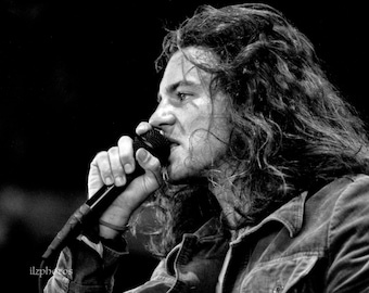 Arte de Eddie Vedder / cartel de Pearl Jam / arte de pared de Pearl Jam / cartel de concierto de Eddie Vedder / arte grunge de música