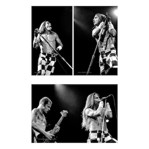 3 5x7 matted metallic prints of Red Hot Chili Peppers / Red Hot Chili Peppers photo / Anthony Kiedis / Red Hot Chili Peppers Flea