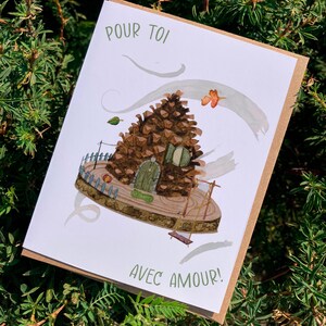 Pour vous | Illustration aquarelle | Art fait main | millésime | Amour| Vœux | Papeterie artisanale| carte personnalisée | Illustré | Gland