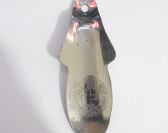 Red Cross Metal Shoe Horn Advertisement Vintage