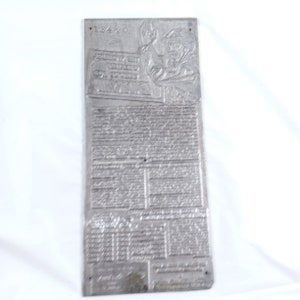 US Army Soldier Leadership Ad Vtg Letterpress Block Large