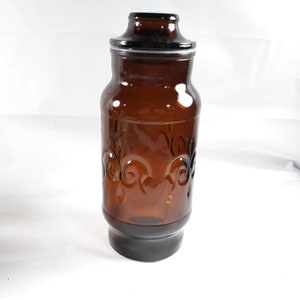 Brown Apothecary Jar Borden Creamer Jar Vintage 1970