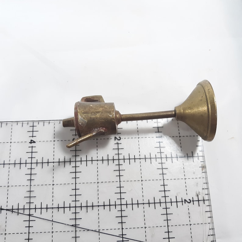 Miniature Teapot Lead Brass Tone Vintage Etsy