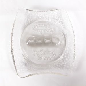 Holiday Inn Ashtray Clear Glass Vintage Advertising