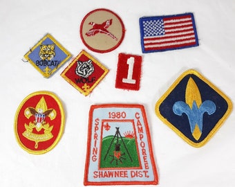 Boy Scout Of America 8 Patches Badges BSA