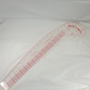 Vintage Fashion Ruler Hip Armhole Curve French Curve Pattern Making Drafting Tool