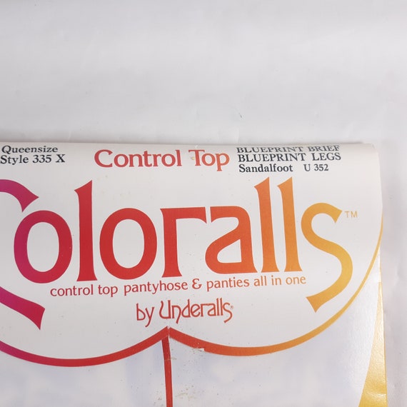 Colorall by Underalls Control Top Pantyhose Bluep… - image 3