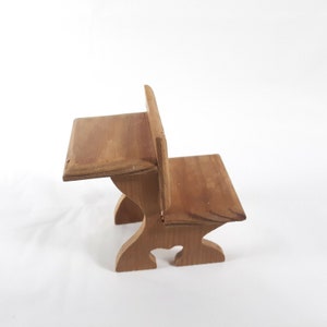 Wooden School Desk Small Miniature
