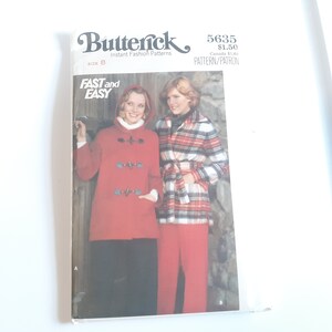 Butterick 5635 Misses Jacket Pattern Size 8 Uncut