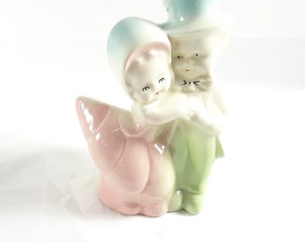 Shawnee Pottery Boy And Girl Couple Dancing Planter Ceramic Vintage